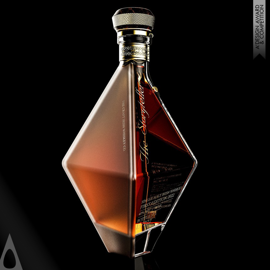 Platinum Packaging Design Award Winner 2023 The Storyteller Single Malt Irish Whiskey 