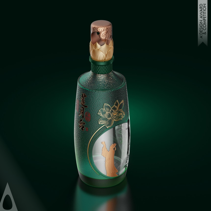 Lotus Moon Chinese Baijiu - Iron Packaging Design Award Winner