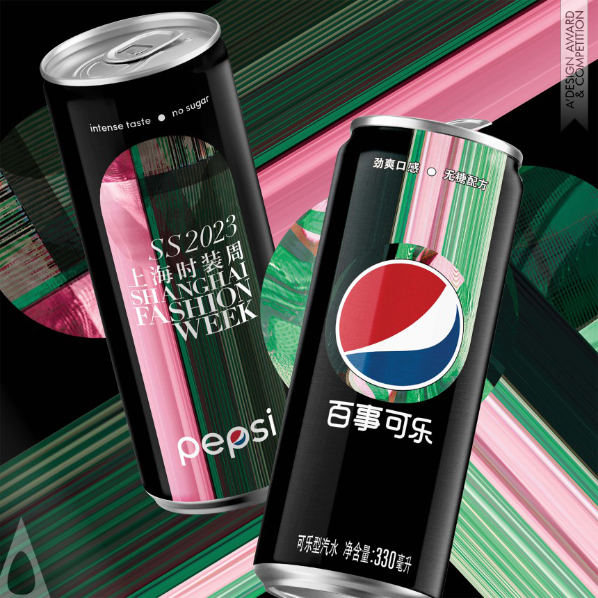 PepsiCo Design and Innovation's Pepsi Black x Digital Shanghai FW Beverage Packaging