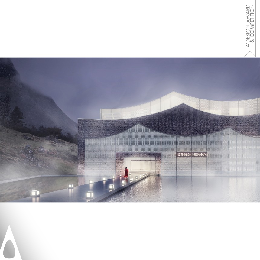 Bronze Architecture, Building and Structure Design Award Winner 2023 Mountain Waves Cultural Center 