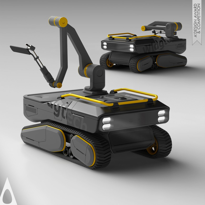 Silver Robotics, Automaton and Automation Design Award Winner 2023 Widgtech Ashman Photovoltaic Cleaning Car 
