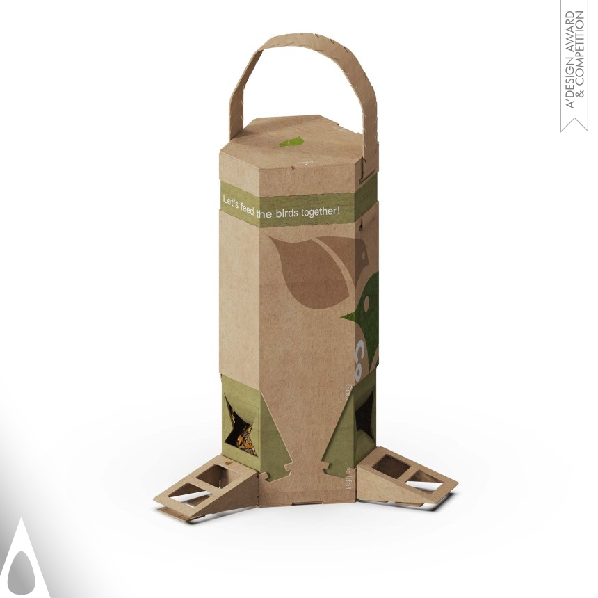 Bronze Packaging Design Award Winner 2023 Co-Grain Bird Feeder Cereal Pack 