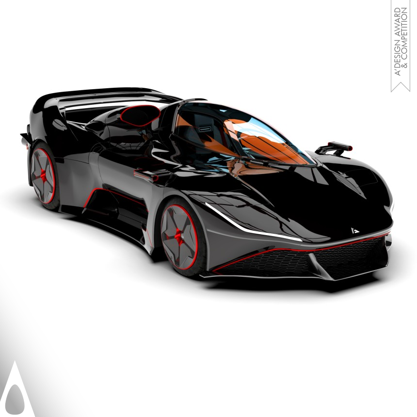 Iron Idea and Conceptual Design Award Winner 2023 Nera Asimmetrica Hybrid Hypercar 