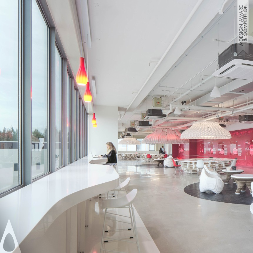 Carlos Banon's DB Schenker Upcycling Hub Lunchroom