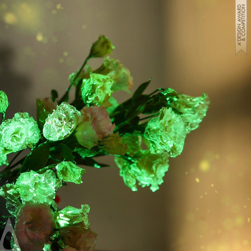 Iron Idea and Conceptual Design Award Winner 2023 Glowing Eustoma Lamps 