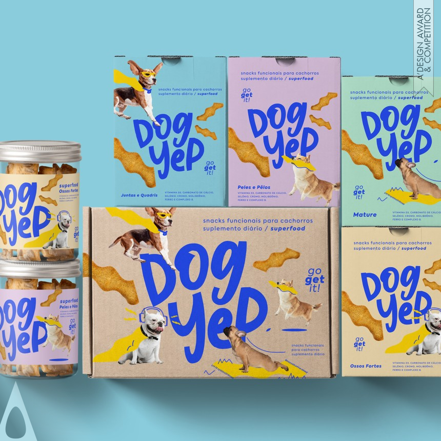 Bronze Packaging Design Award Winner 2023 Dog Yep Pet Snacks Brand 