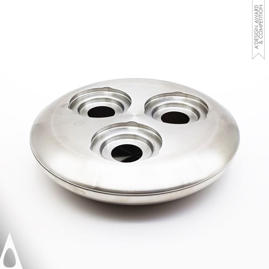 Irene Yeung's Utospace Stainless Steel Candleholder Set