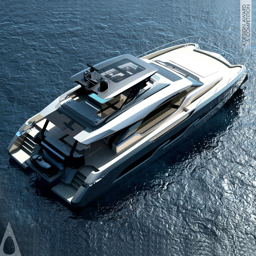 Iron Yacht and Marine Vessels Design Award Winner 2023 Mamba 80 Power Catamaran 