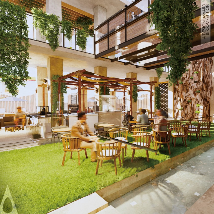 Bronze Interior Space and Exhibition Design Award Winner 2023 Oasis Sustainable Hotel 