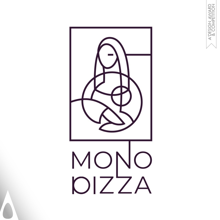 Bronze Graphics, Illustration and Visual Communication Design Award Winner 2023 Mono Pizza Brand Identity 