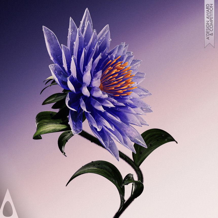 Platinum Computer Graphics, 3D Modeling, Texturing, and Rendering Design Award Winner 2024 Procedural Flowers Digital Illustration 