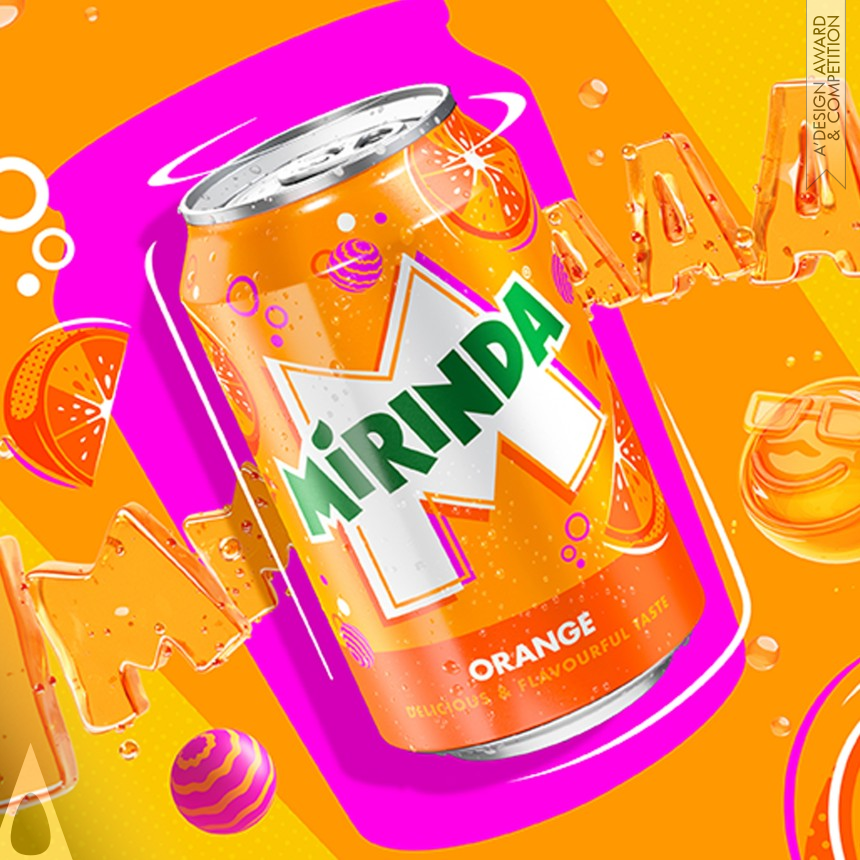 Iron Packaging Design Award Winner 2024 Mirinda Global Refresh Beverage Packaging  