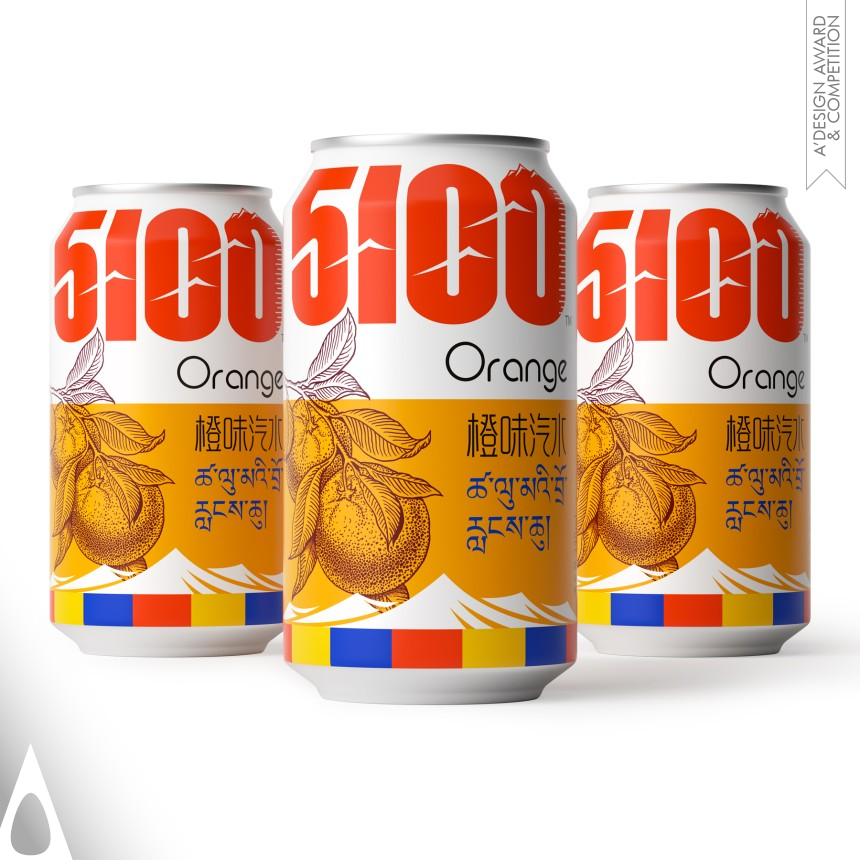 Bronze Packaging Design Award Winner 2024 5100 Fizzy Orange 