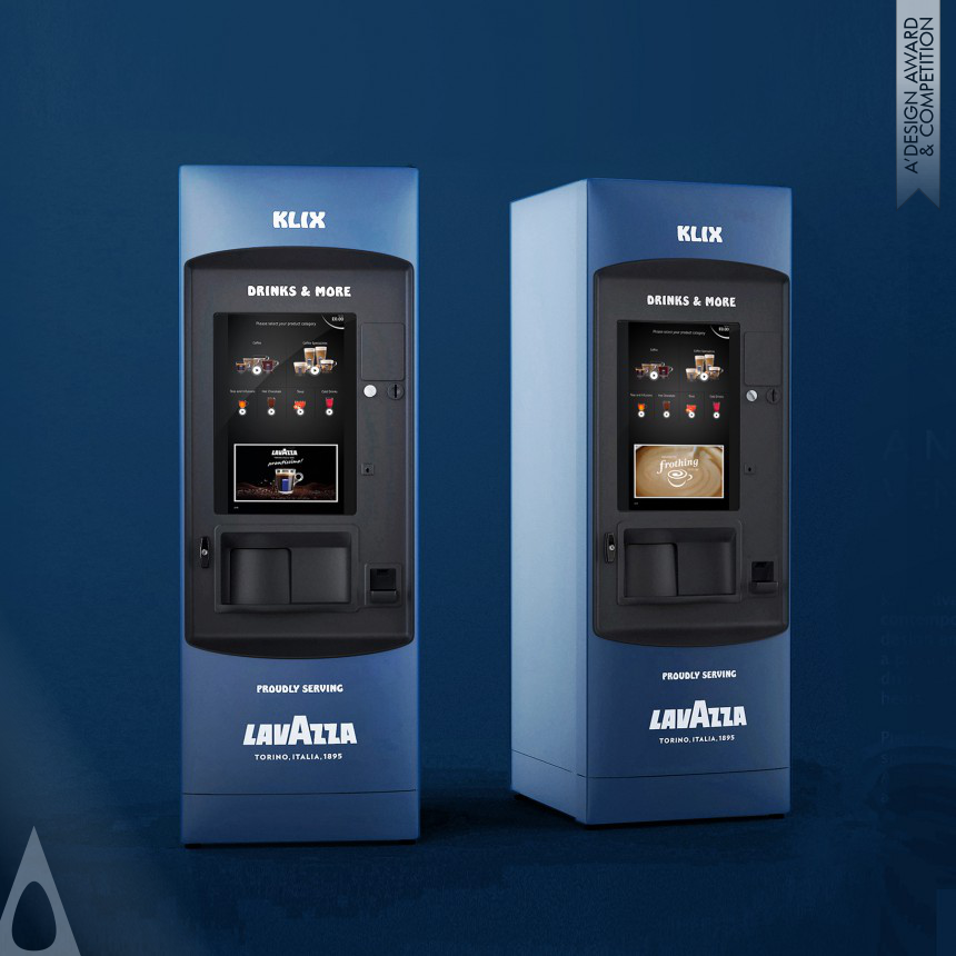 Silver Office and Business Appliances Design Award Winner 2024 Klix Advanta Vending Machine 