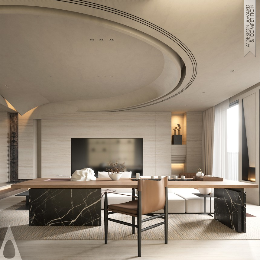 Silver Interior Space and Exhibition Design Award Winner 2024 Guangzhou Serene Villa 