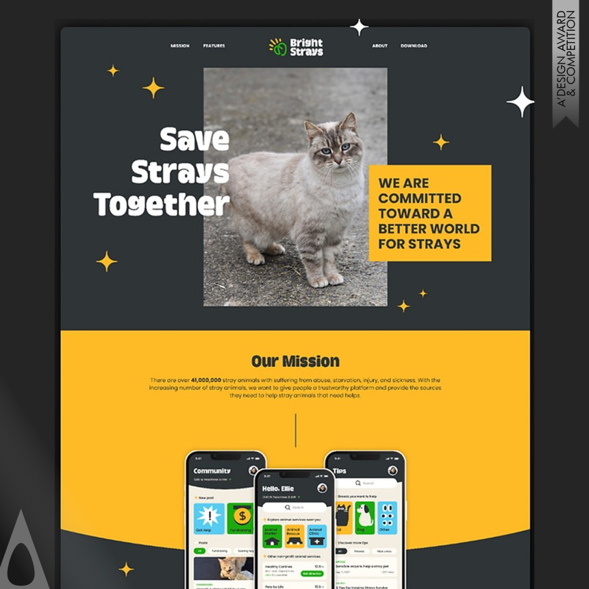 Tina Gada's Bright Stray Web Responsive Design