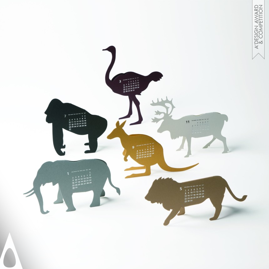 Golden Graphics, Illustration and Visual Communication Design Award Winner 2011 good morning original calendar 2011 - Safari Calendar 