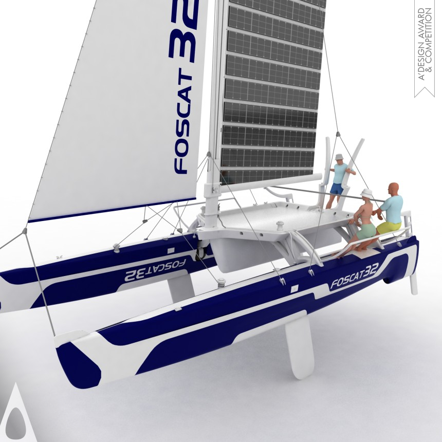 Platinum Vehicle, Mobility and Transportation Design Award Winner 2011 Foscat-32 Folding Solar Catamaran 