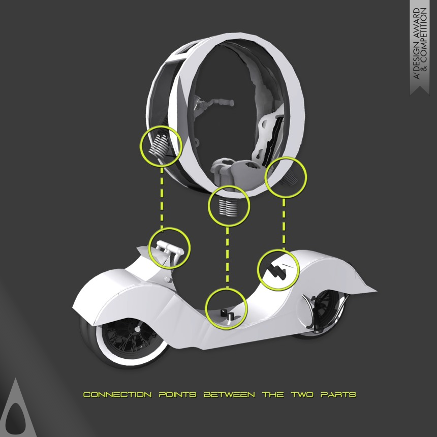 Iron Vehicle, Mobility and Transportation Design Award Winner 2012 Motor Capsule Motorcycle 