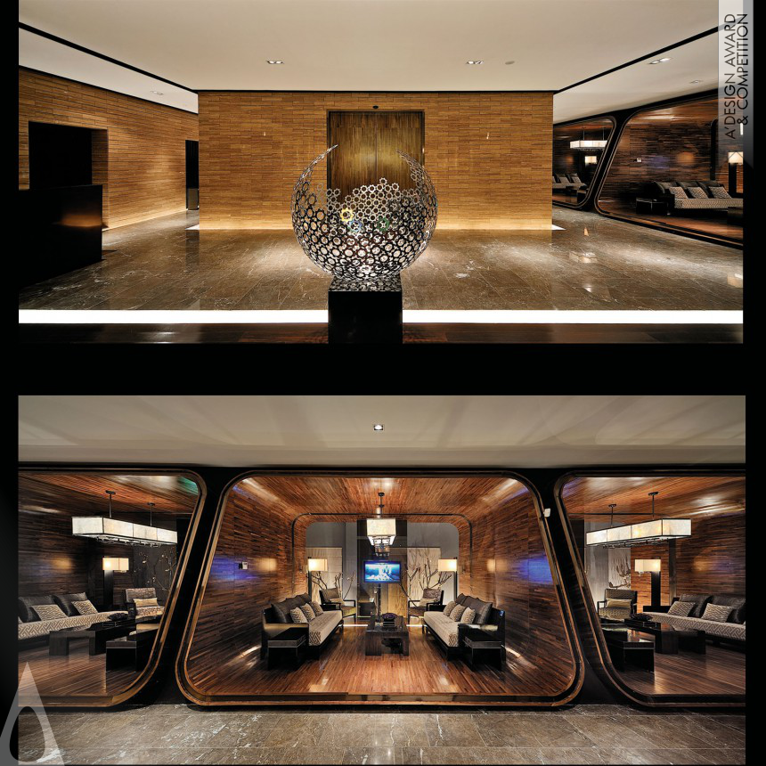 Bronze Interior Space and Exhibition Design Award Winner 2012 Modern Chinese Garden Real Estate Agency 