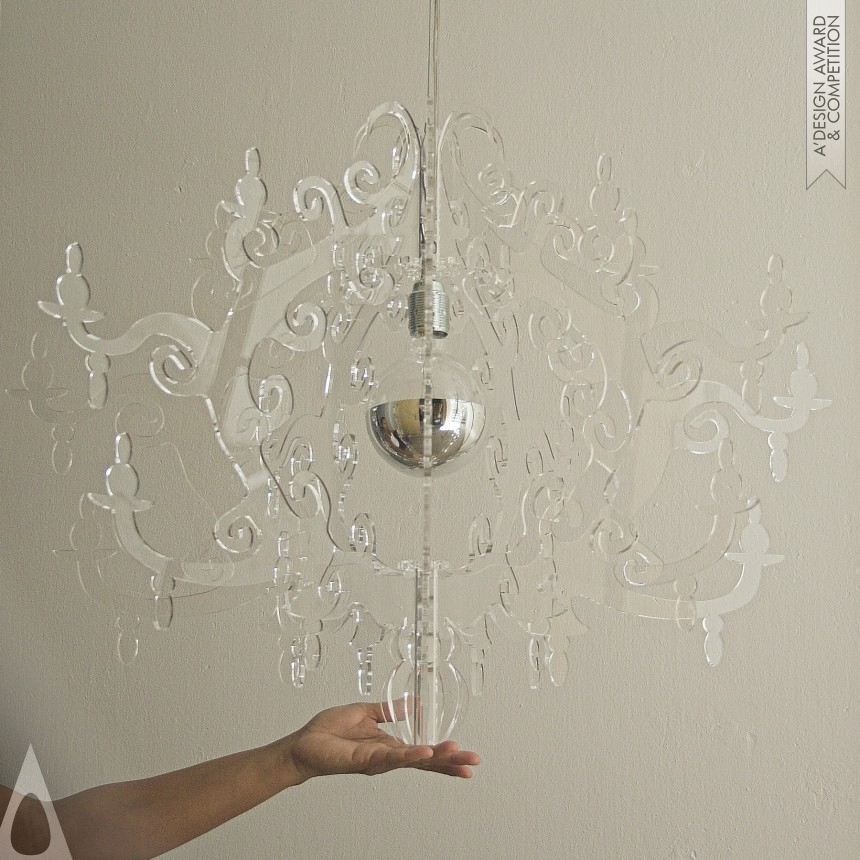 Bronze Lighting Products and Fixtures Design Award Winner 2012 Claire de Lune Chandelier Lighting 