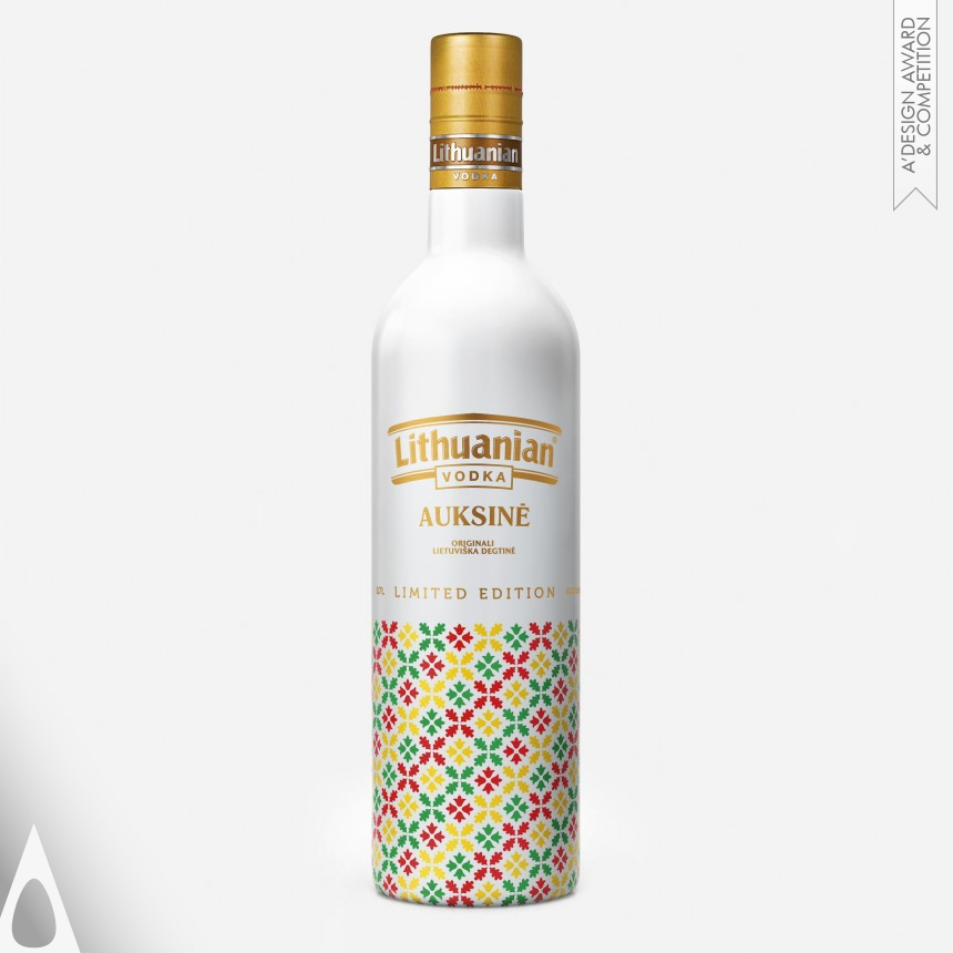 Golden Packaging Design Award Winner 2012 Lithuanian Vodka Gold Limited Edition Vodka bottle 