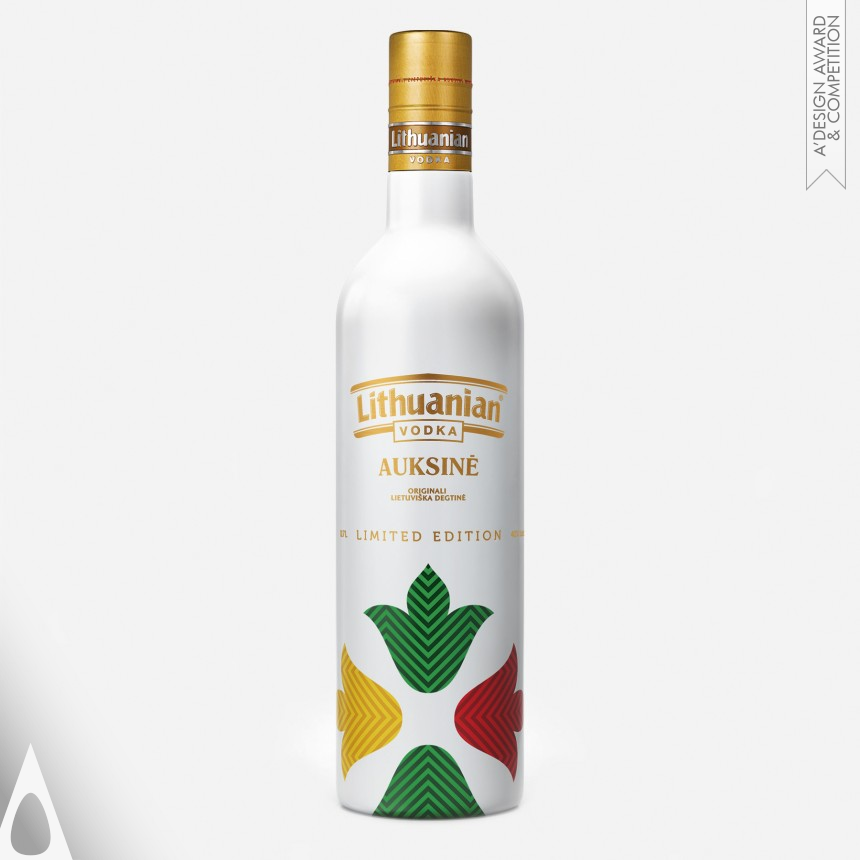 Lithuanian Vodka Gold Limited Edition designed by Edvardas Kavarskas