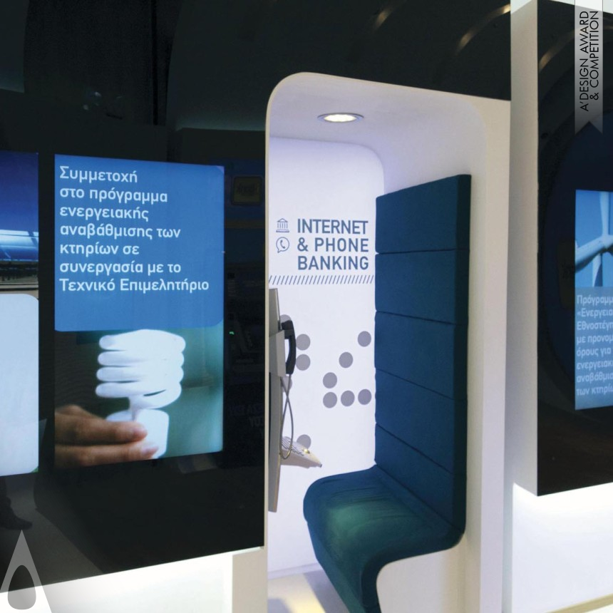 National Bank of Greece's i-bank  - Iron Interior Space and Exhibition Design Award Winner