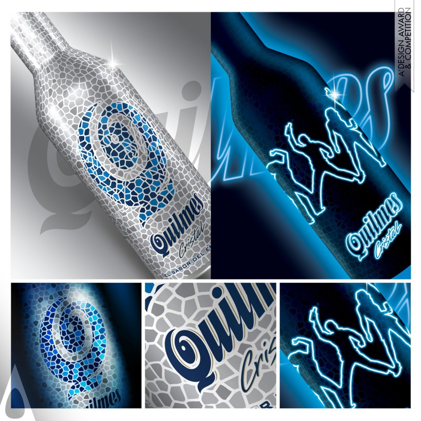 Adrián Gustavo Pierini's Quilmes Metal Bottle Beer packaging design