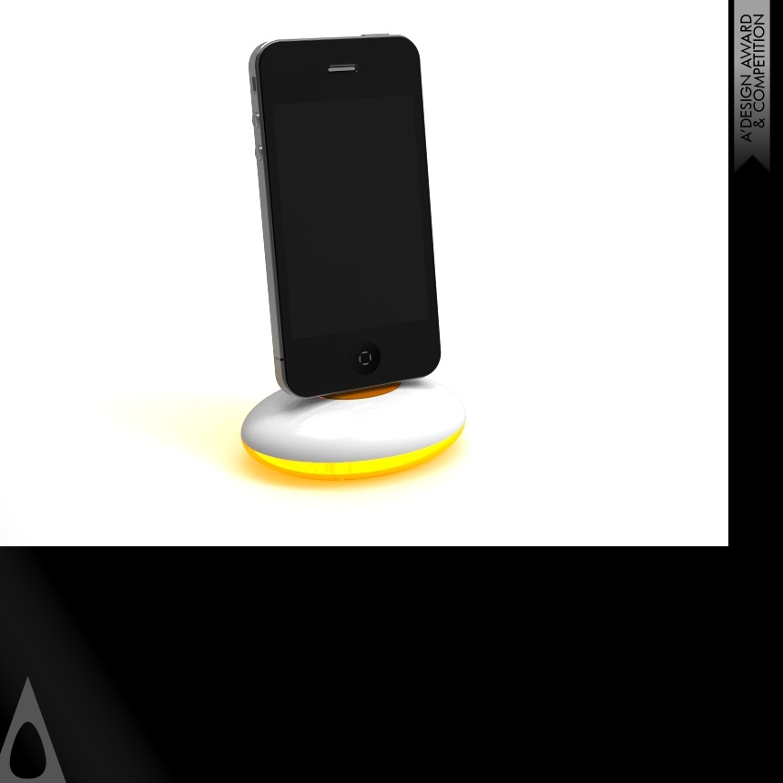 Xavier Houy's StoneDock ECO friendly iPhone iPod charging dock with missing call alert feature