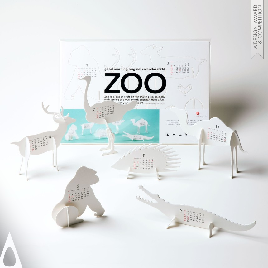 Golden Graphics, Illustration and Visual Communication Design Award Winner 2013 calendar 2013 “ZOO” Calendar 