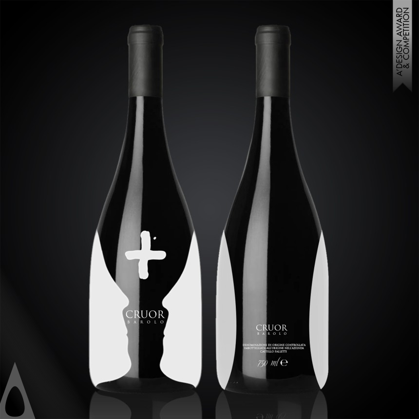 Golden Packaging Design Award Winner 2013 Cruor Barolo Wine Bottle 