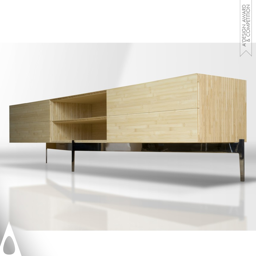 Bamboo Credenza designed by BUTZ + KLUG Architecture