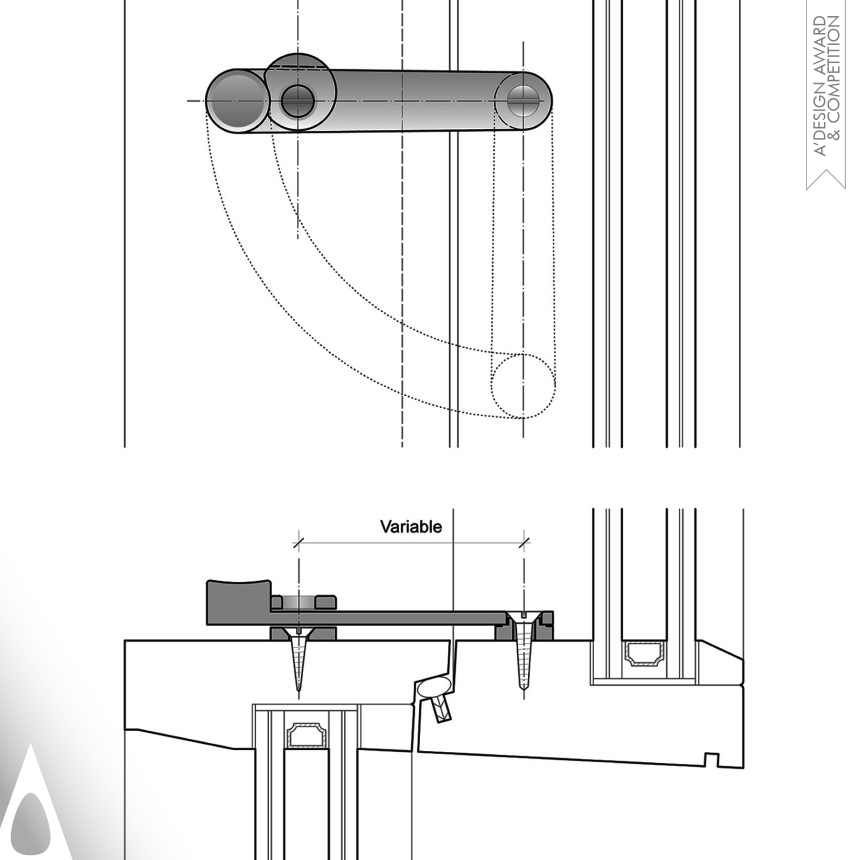 Minimal Sash Lock designed by BUTZ + KLUG Architecture