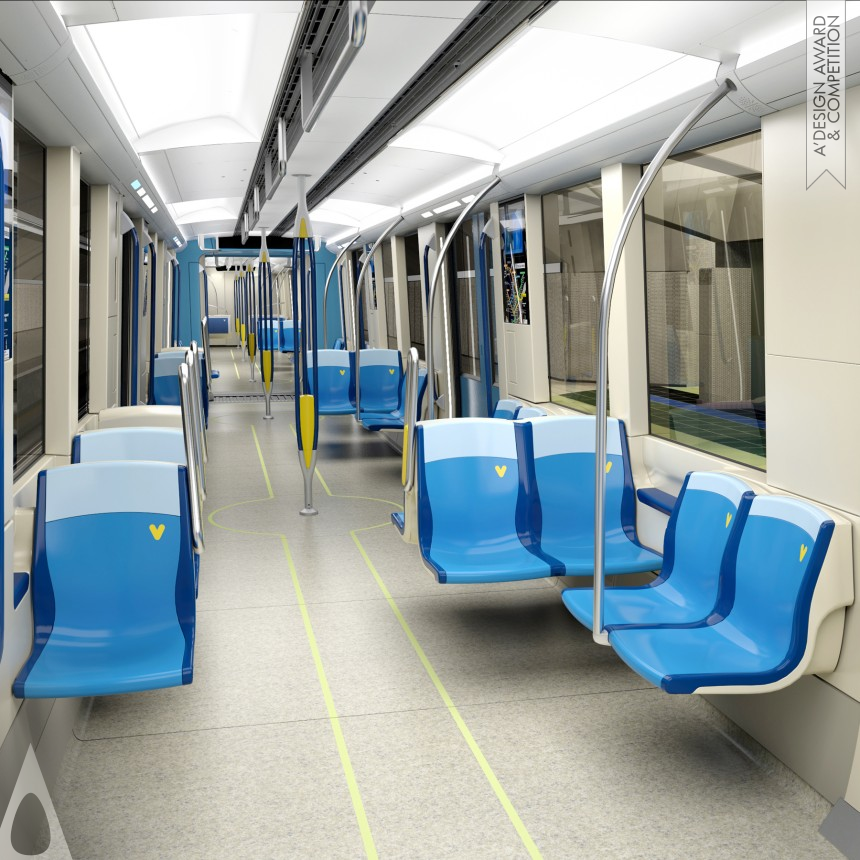 Iron Vehicle, Mobility and Transportation Design Award Winner 2013 Azur: Montreal Metro Cars Public transportation 