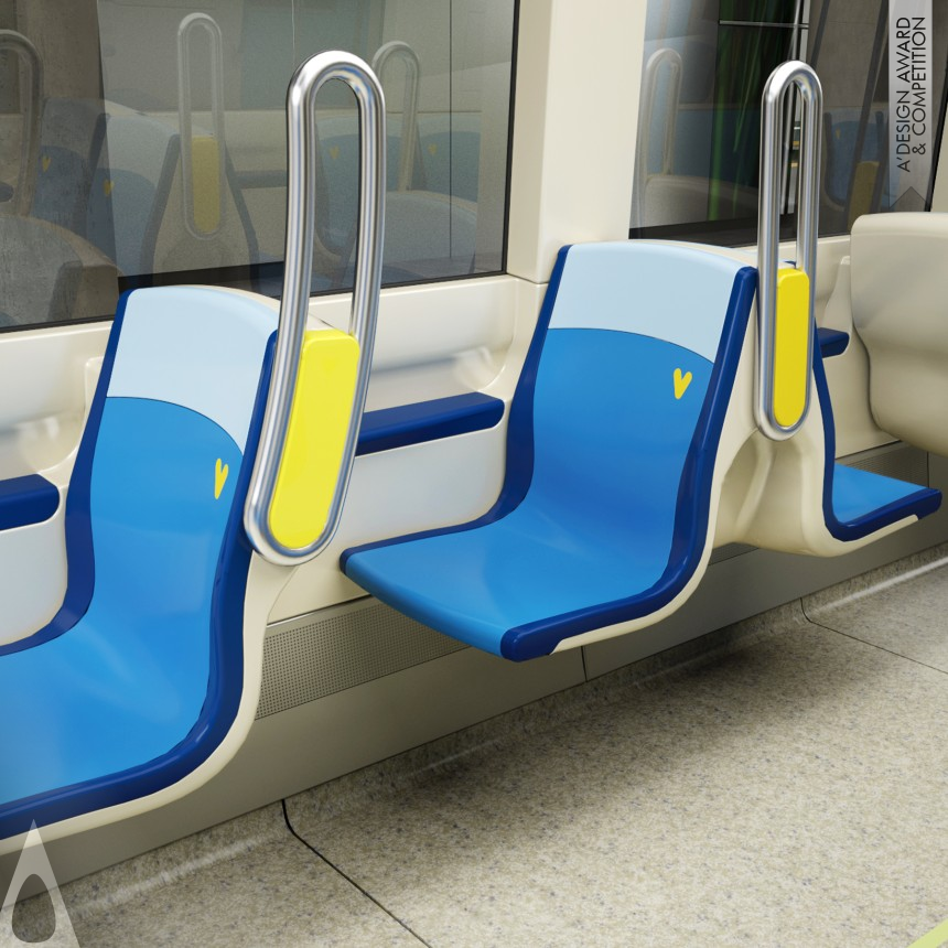 Labbe Designers's Azur: Montreal Metro Cars Public transportation