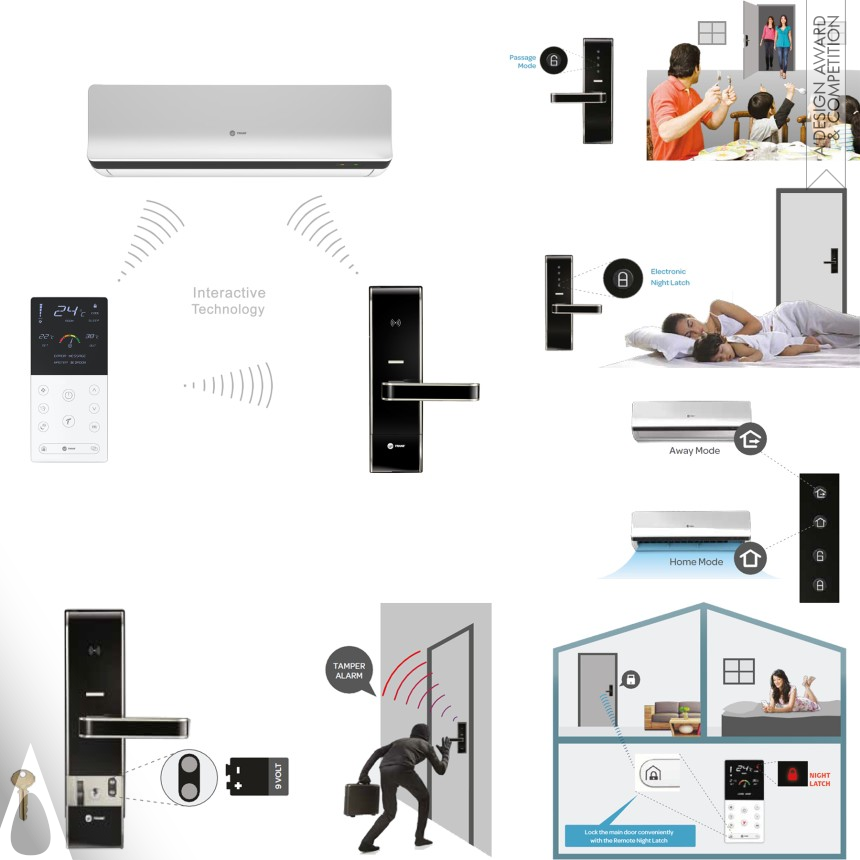 Chandrashekhar Nadgouda's Interactive Electronic Door lock Lock the door and enable home automation