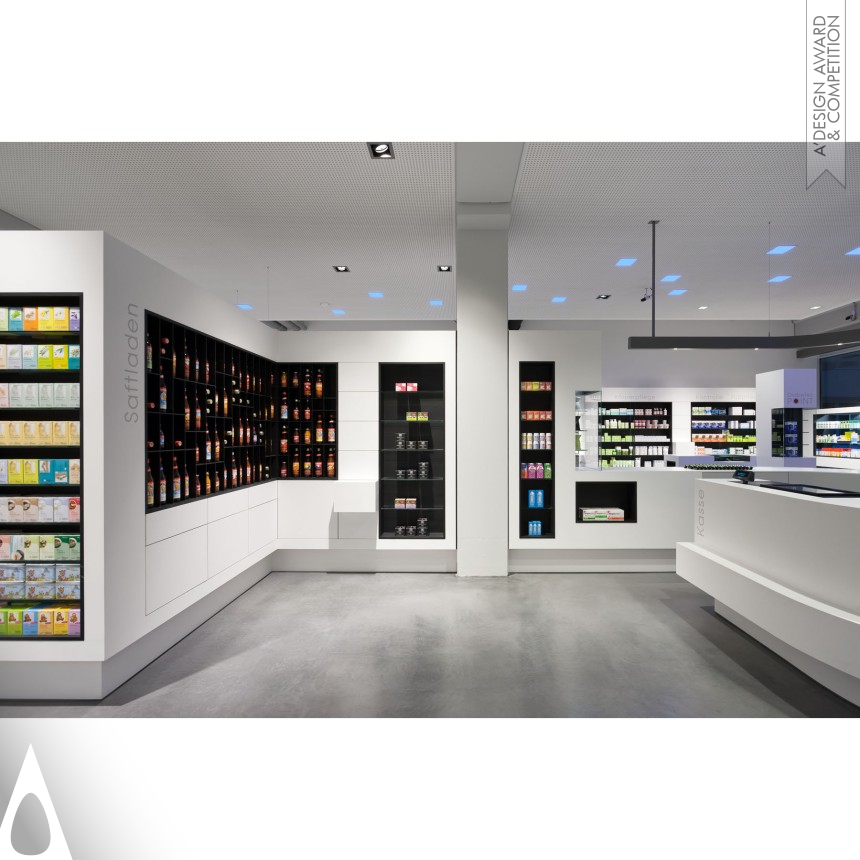 Golden Lighting Products and Fixtures Design Award Winner 2013 Jordan Apotheke Indoor Lighting 