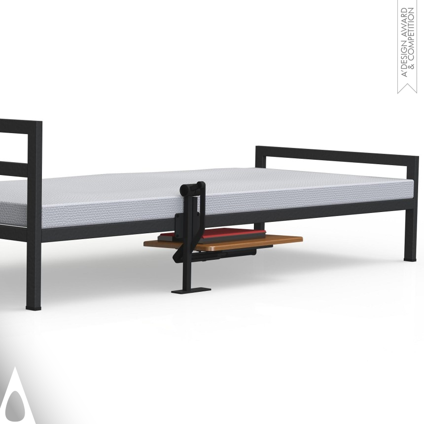 Bronze Idea and Conceptual Design Award Winner 2013 Ergo-table for bed Attachable Swing-away table 