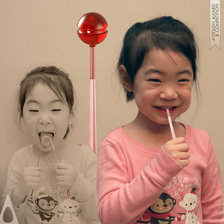 Adele Rehkemper and Cliff Shin's Lollipop Tongue Cleaner for the kids