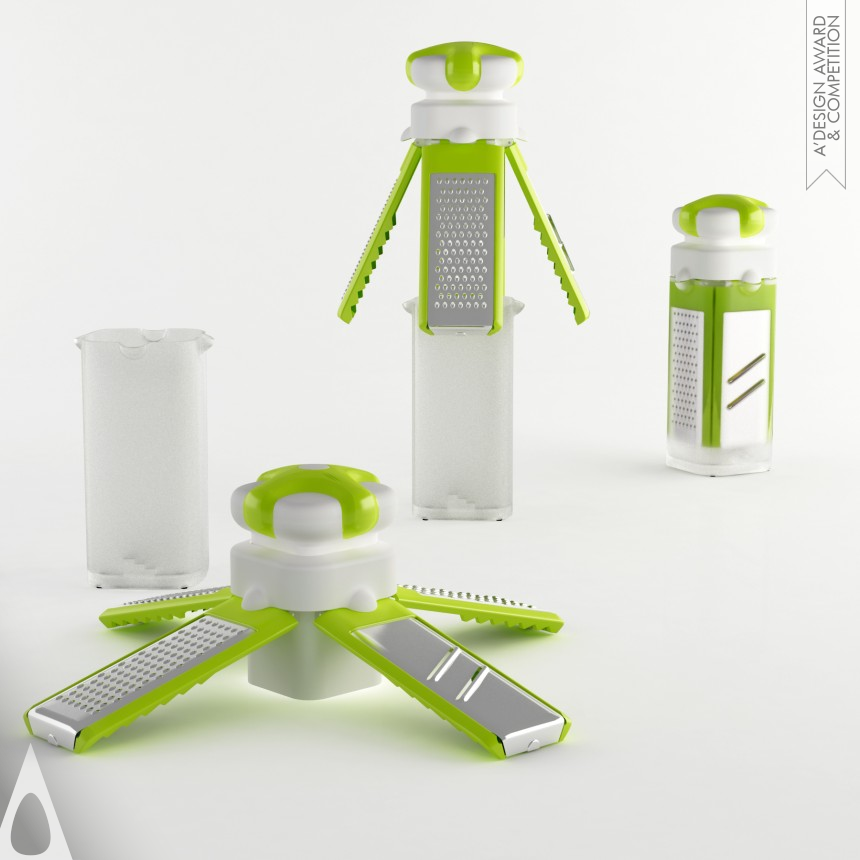 Silver Bakeware, Tableware, Drinkware and Cookware Design Award Winner 2013 Satellite Grater 