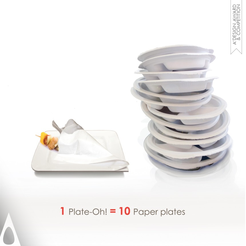 Sahar Madanat Design Studio's Plate-Oh Disposable Plate