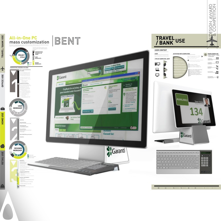 Silver Digital and Electronic Device Design Award Winner 2013 BENT  Customizable All-in-One PC Customizable All-in-One PC 