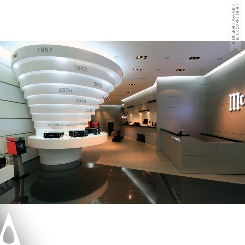 Silver Interior Space and Exhibition Design Award Winner 2014 McIntosh AV Galleria Retail  