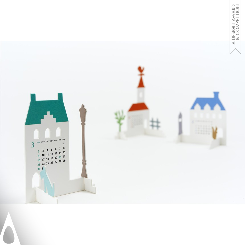 Calendar 2014 “Town” designed by Katsumi Tamura