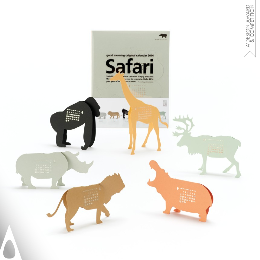 Golden Graphics, Illustration and Visual Communication Design Award Winner 2014 Safari Calendar 