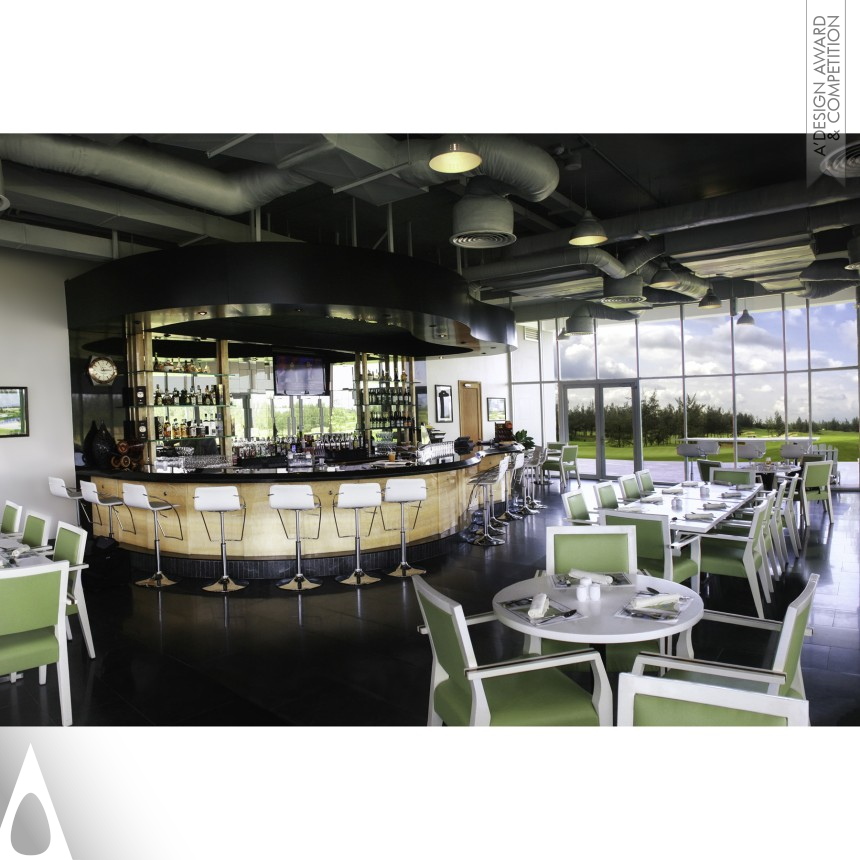 Iron Interior Space and Exhibition Design Award Winner 2014 Birdie's Lounge Golf Club Lounge 