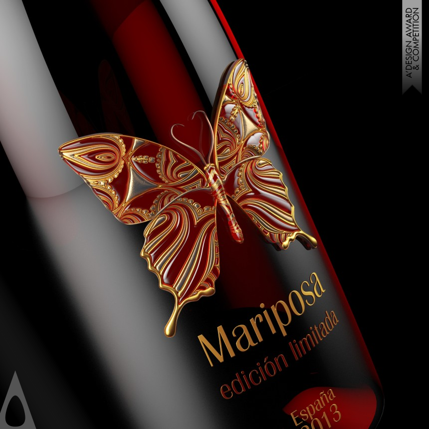 Silver Packaging Design Award Winner 2014 Mariposa - premium red wine Premium Red Wine 