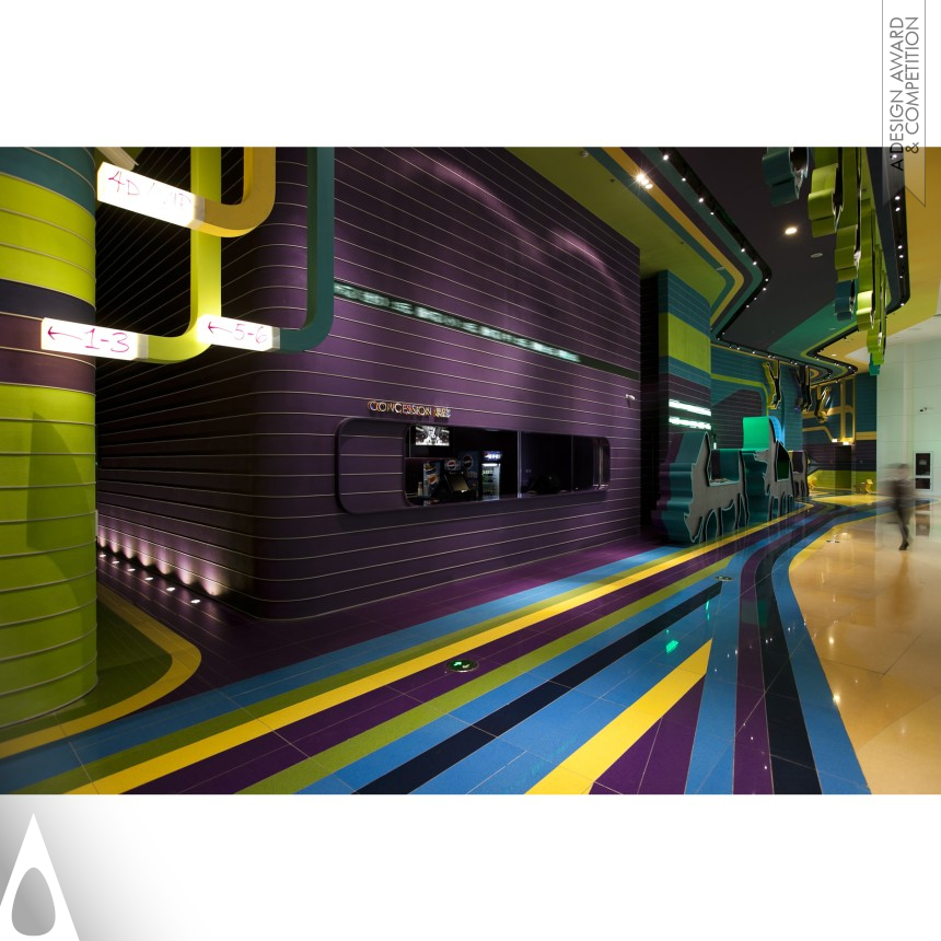 Tianjin Insun Lotte Cinema - Golden Interior Space and Exhibition Design Award Winner