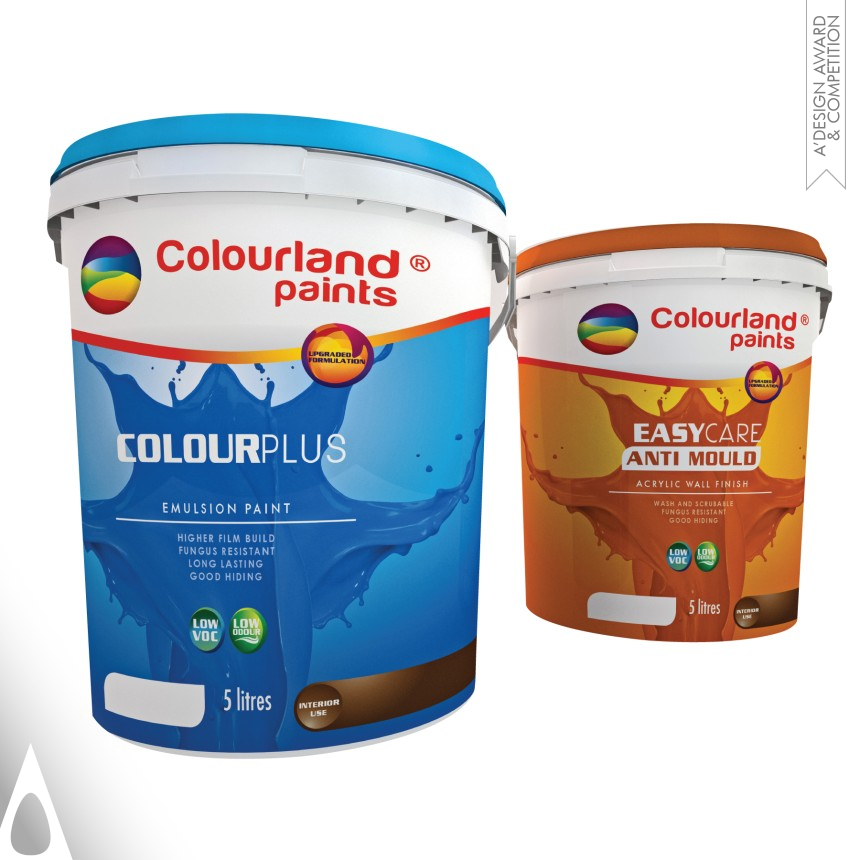 COLOURLAND PAINTS - LIVE UP IN COLOURS  - Iron Packaging Design Award Winner